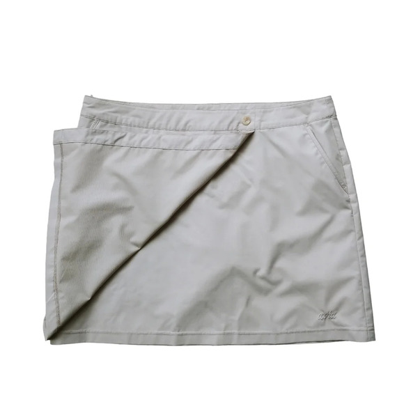 Avia Sports Athletic Athleisure Skort,  Tan, L - Picture 4 of 8